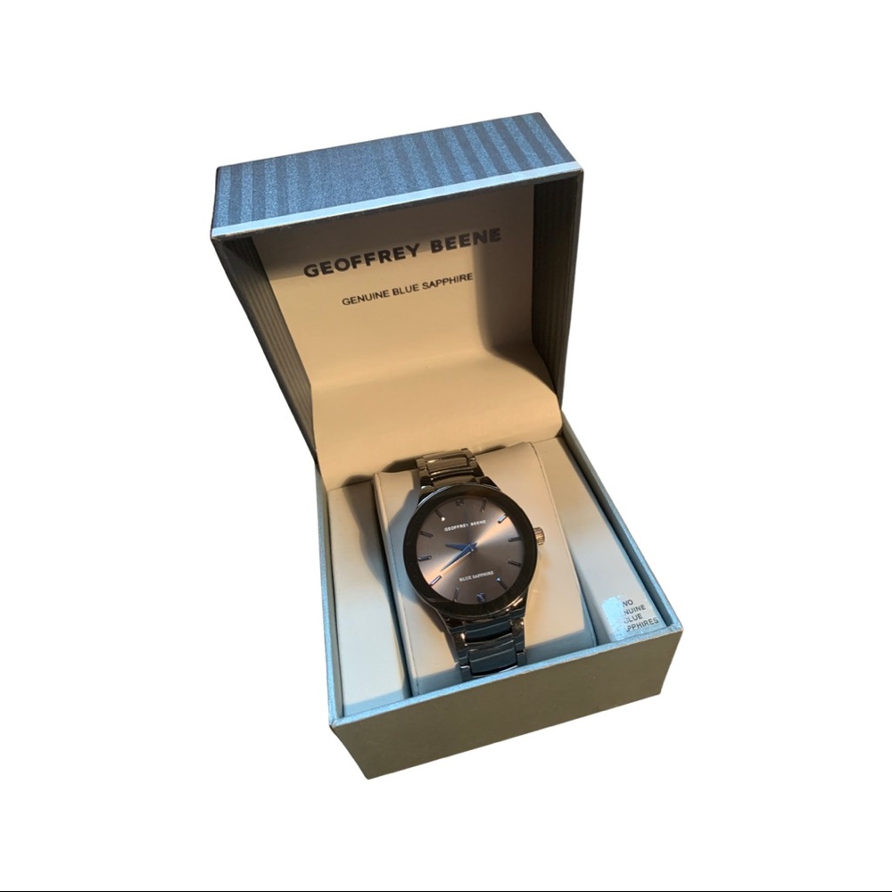 Geoffrey Beene Genuine Blue Sapphire - Picture 1 of 2